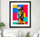 Moai Statue by Ramon Souza on GIANT ART - yellow digital painting