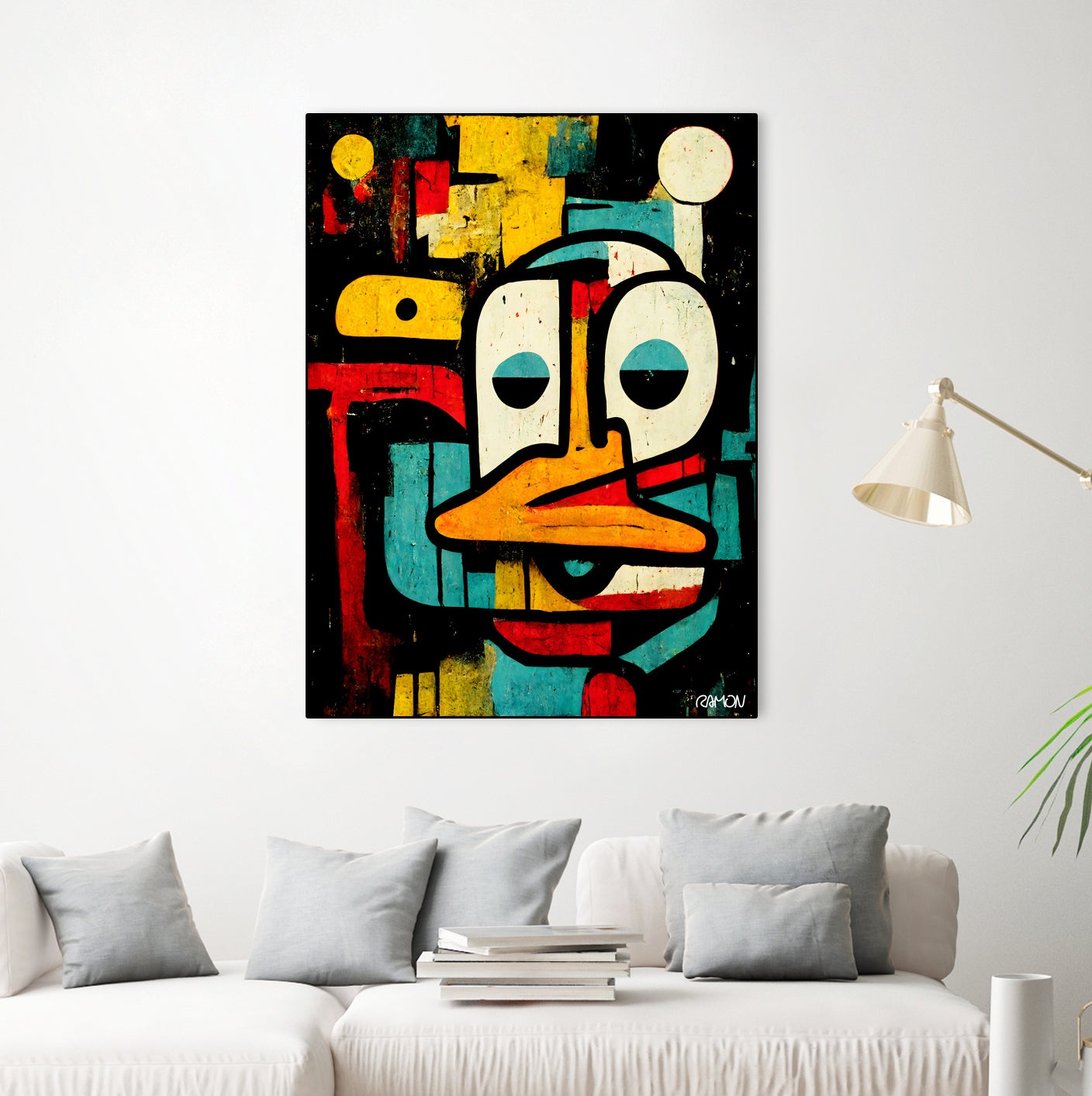 Alfred The Duck by Ramon Souza on GIANT ART - black digital painting