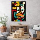 Alfred The Duck by Ramon Souza on GIANT ART - black digital painting