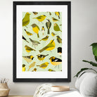 warbler window yellow by Scott Partridge on GIANT ART - vector illustration