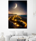 stars in the sea by Haris Kavalla on GIANT ART - yellow digital painting