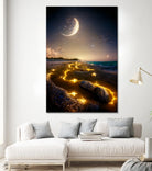 stars in the sea by Haris Kavalla on GIANT ART - yellow digital painting