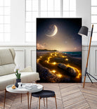 stars in the sea by Haris Kavalla on GIANT ART - yellow digital painting