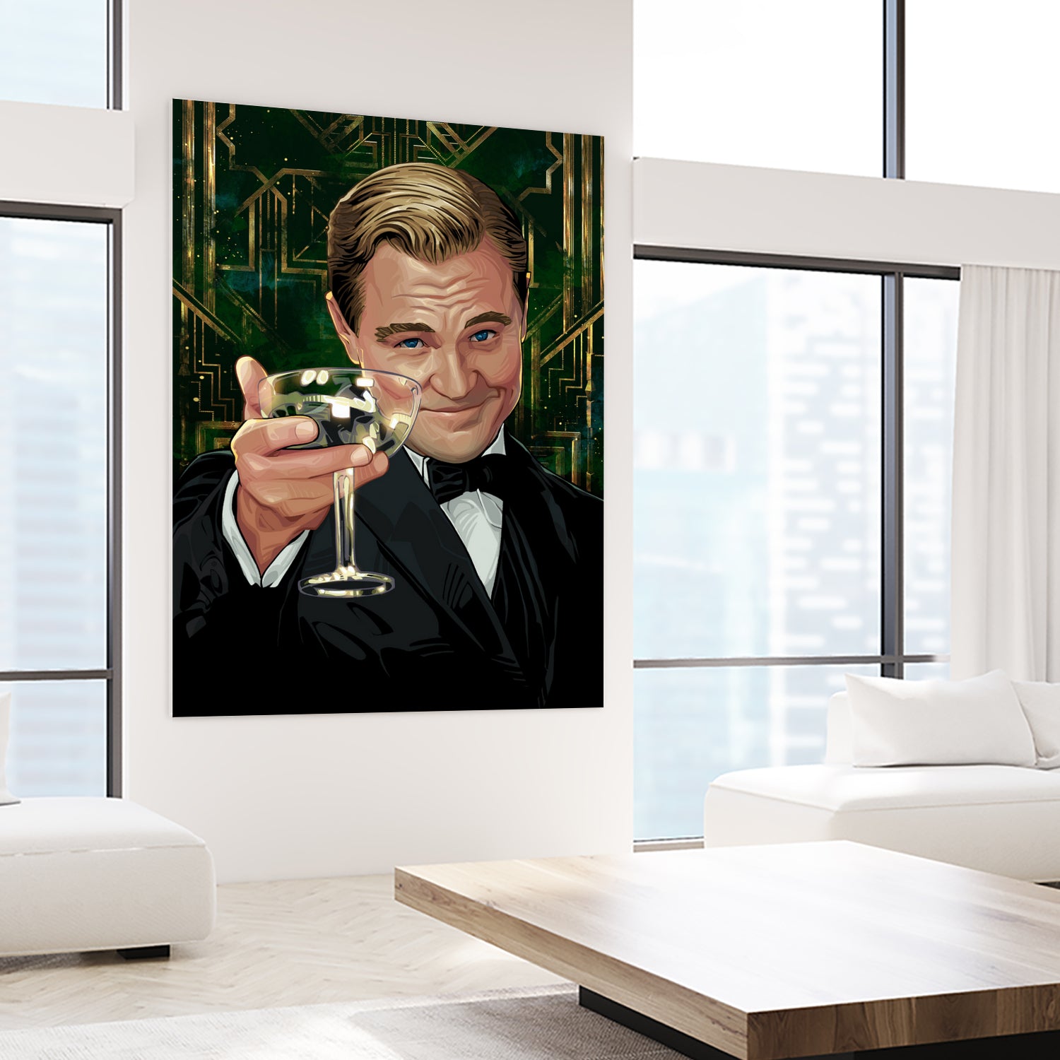 The Great Gatsby by Nikita Abakumov on GIANT ART - green digital painting