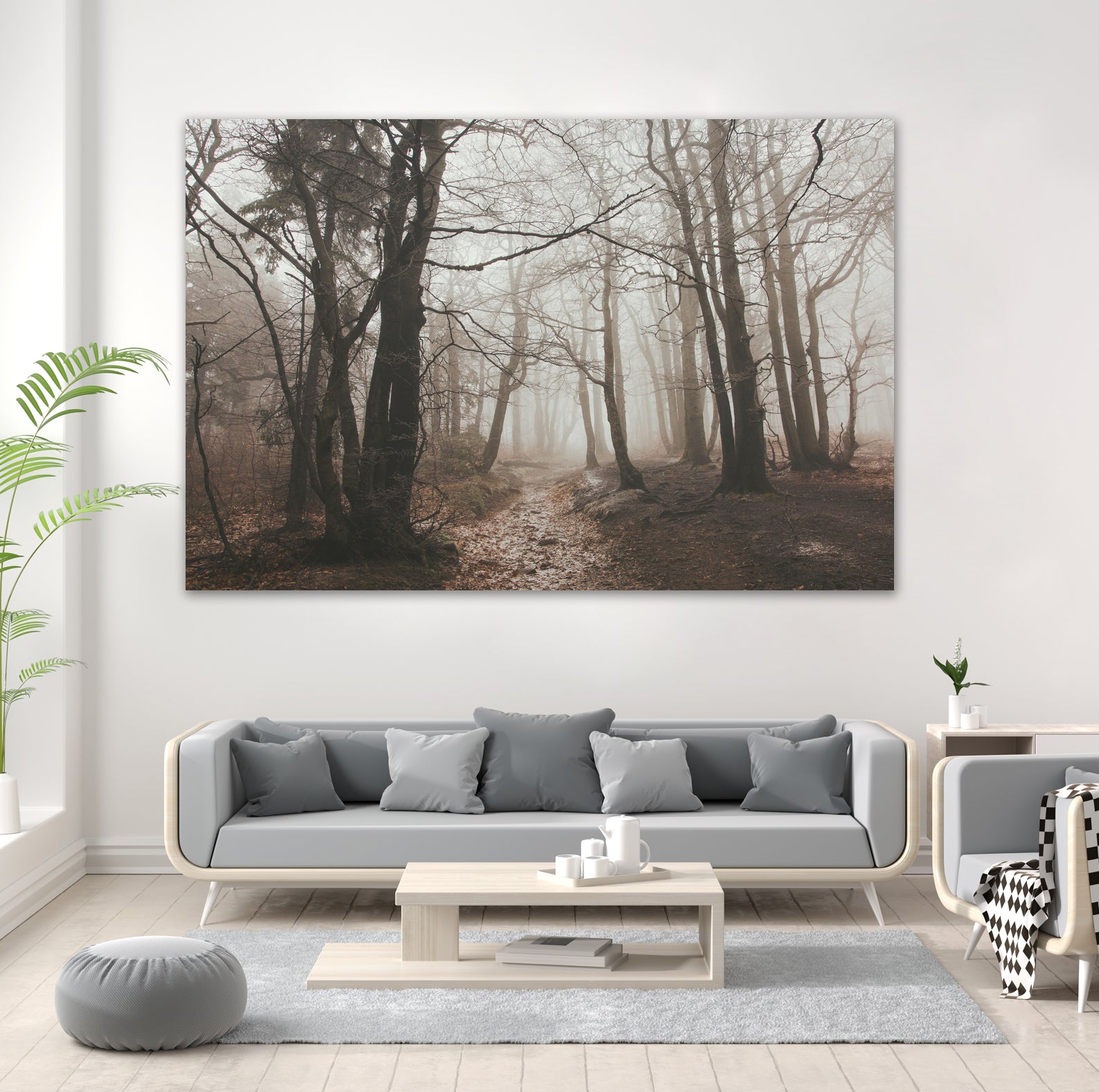 Spooky Forest by Dominika Aniola on GIANT ART - brown photo illustration