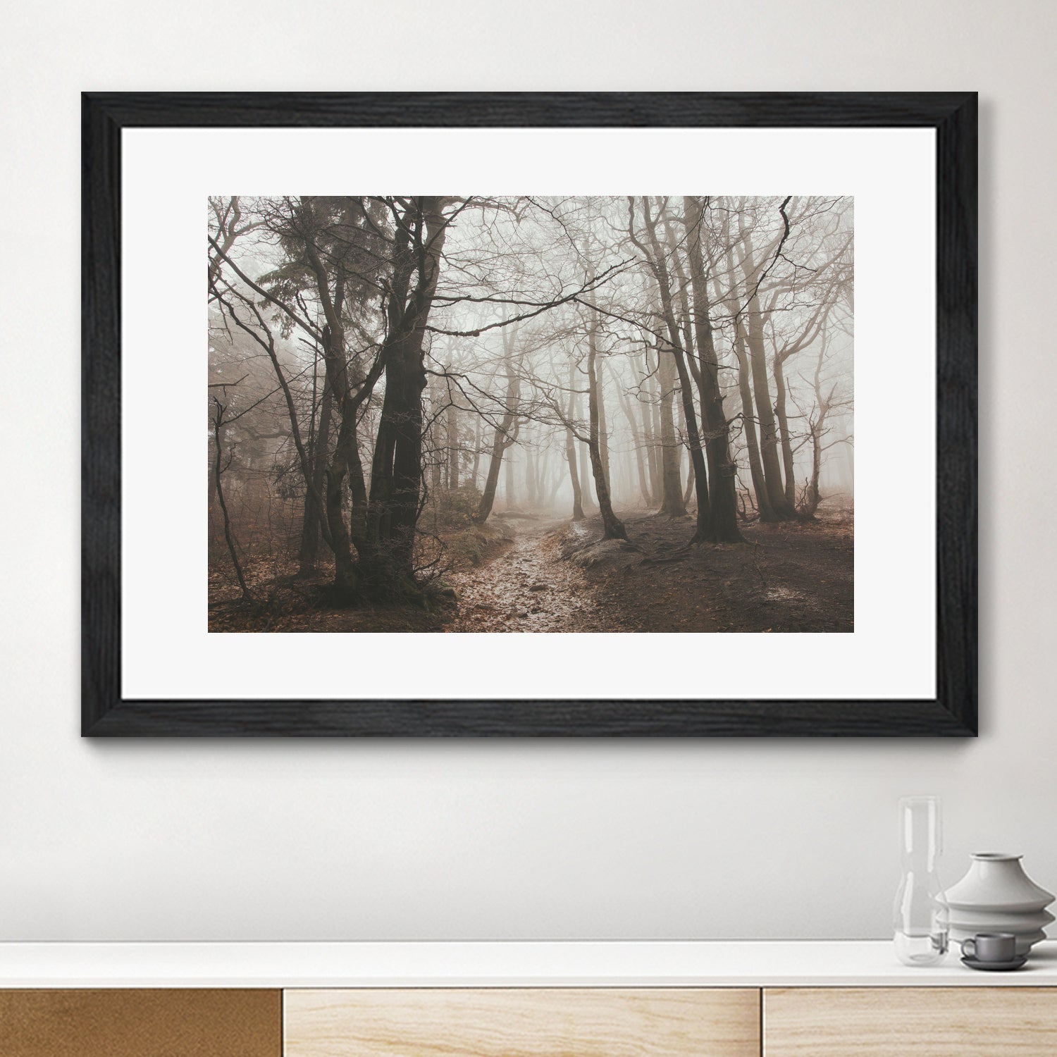 Spooky Forest by Dominika Aniola on GIANT ART - brown photo illustration