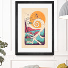 Surf Before Christmas by Victor Vercesi on GIANT ART - yellow digital drawing