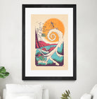 Surf Before Christmas by Victor Vercesi on GIANT ART - yellow digital drawing