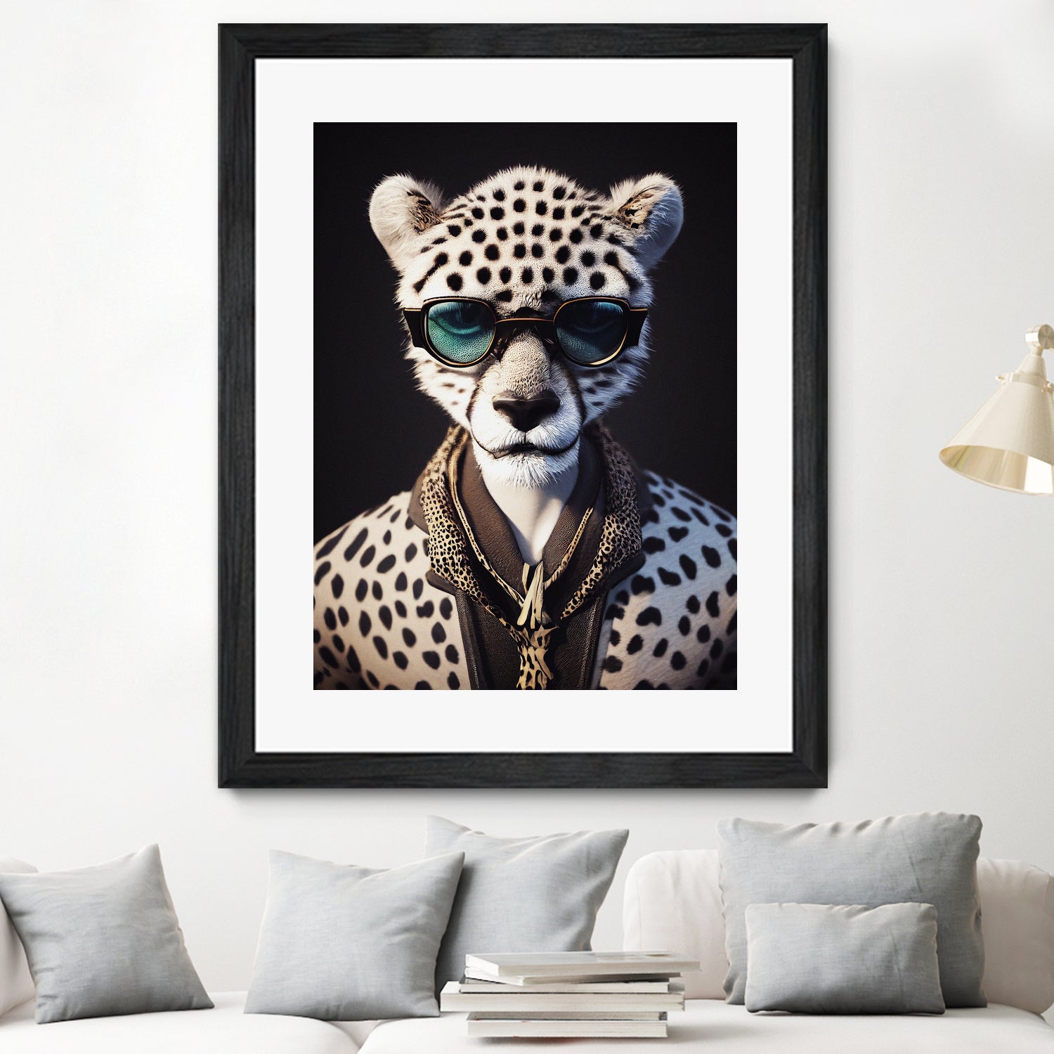 a nursery animal pop art illustration of Cheetah by M Maisur Amin on GIANT ART - black character design