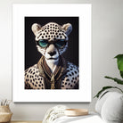 a nursery animal pop art illustration of Cheetah by M Maisur Amin on GIANT ART - black character design