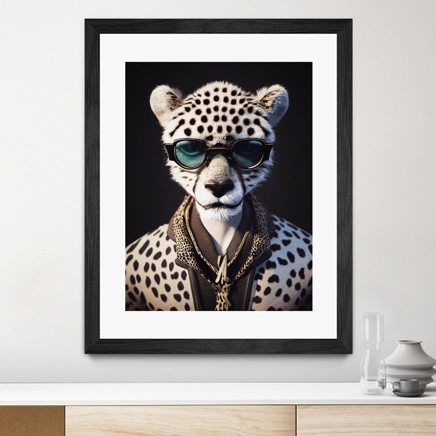 a nursery animal pop art illustration of Cheetah by M Maisur Amin on GIANT ART - black character design