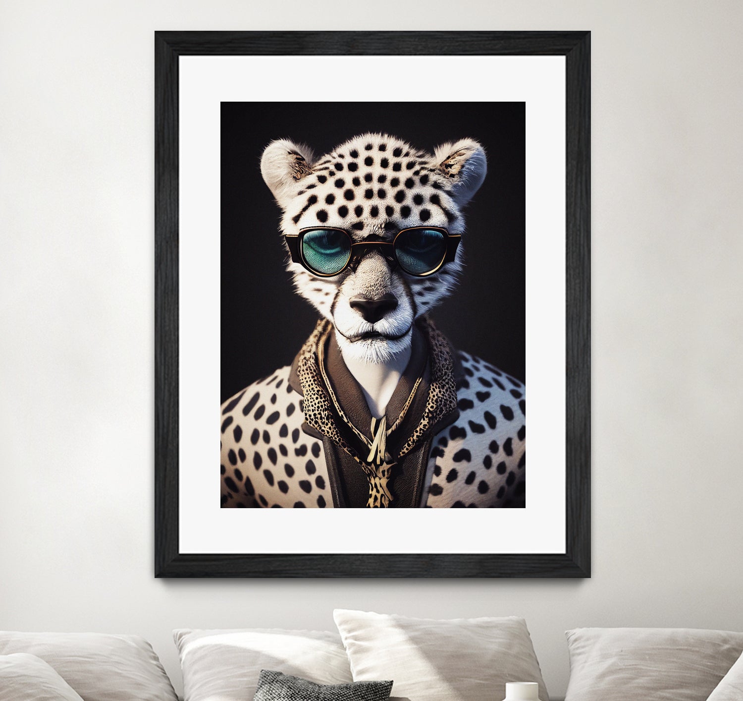 a nursery animal pop art illustration of Cheetah by M Maisur Amin on GIANT ART - black character design