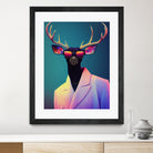 retro deer by M Maisur Amin on GIANT ART - black digital painting