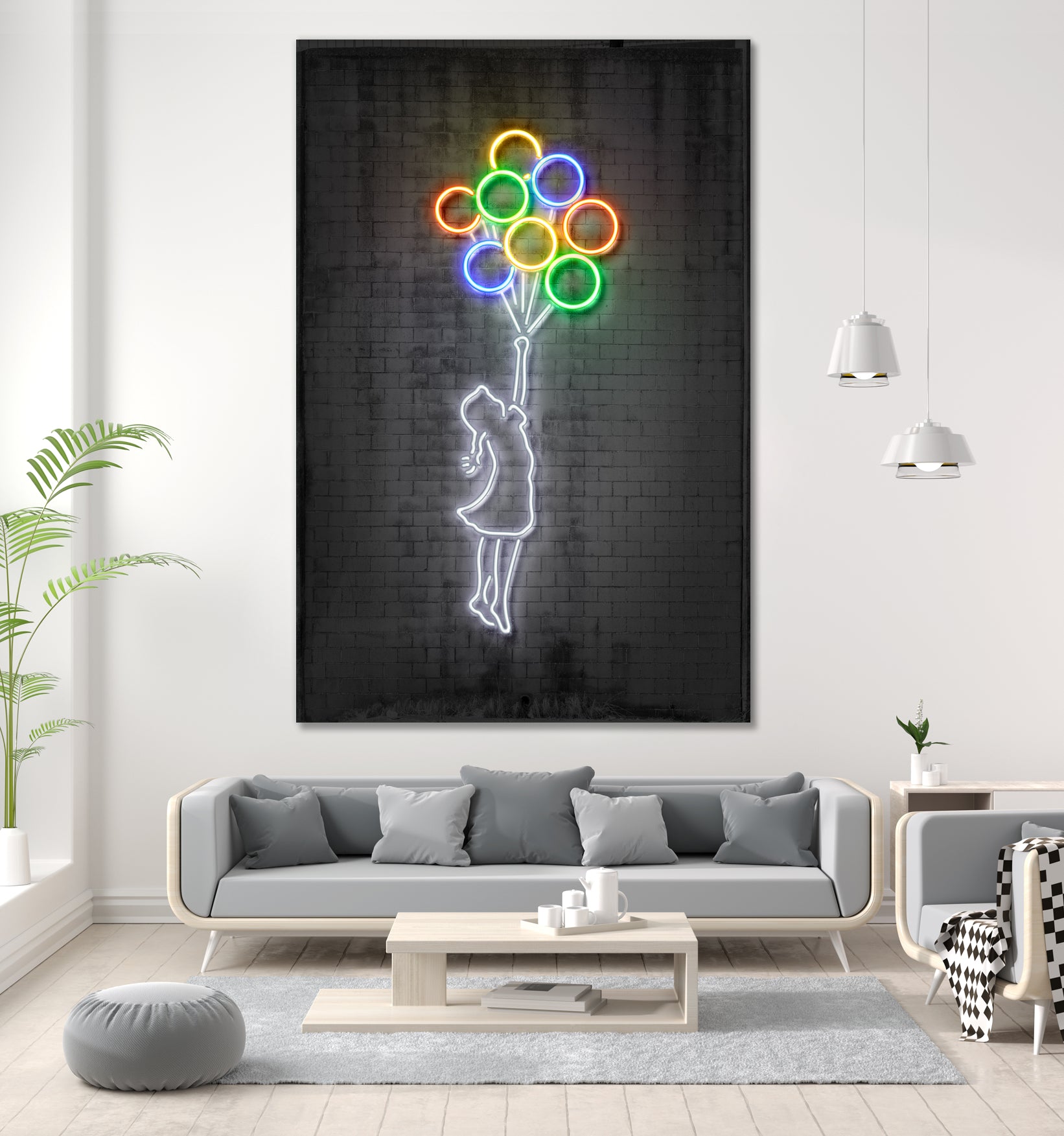 Flying Balloons by Octavian Mihai Mielu on GIANT ART - yellow digital drawing