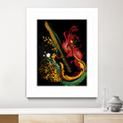 Electric guitar Grunge by Desi Setyoningrum on GIANT ART - black vector illustration