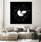 White Owl by Medina Krluch on GIANT ART - white vector illustration