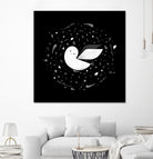 White Owl by Medina Krluch on GIANT ART - white vector illustration