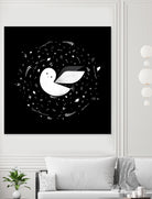 White Owl by Medina Krluch on GIANT ART - white vector illustration