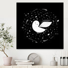 White Owl by Medina Krluch on GIANT ART - white vector illustration