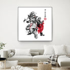 Brotherhood Sumi-e by Antonio Camarena on GIANT ART - white digital painting