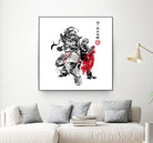 Brotherhood Sumi-e by Antonio Camarena on GIANT ART - white digital painting