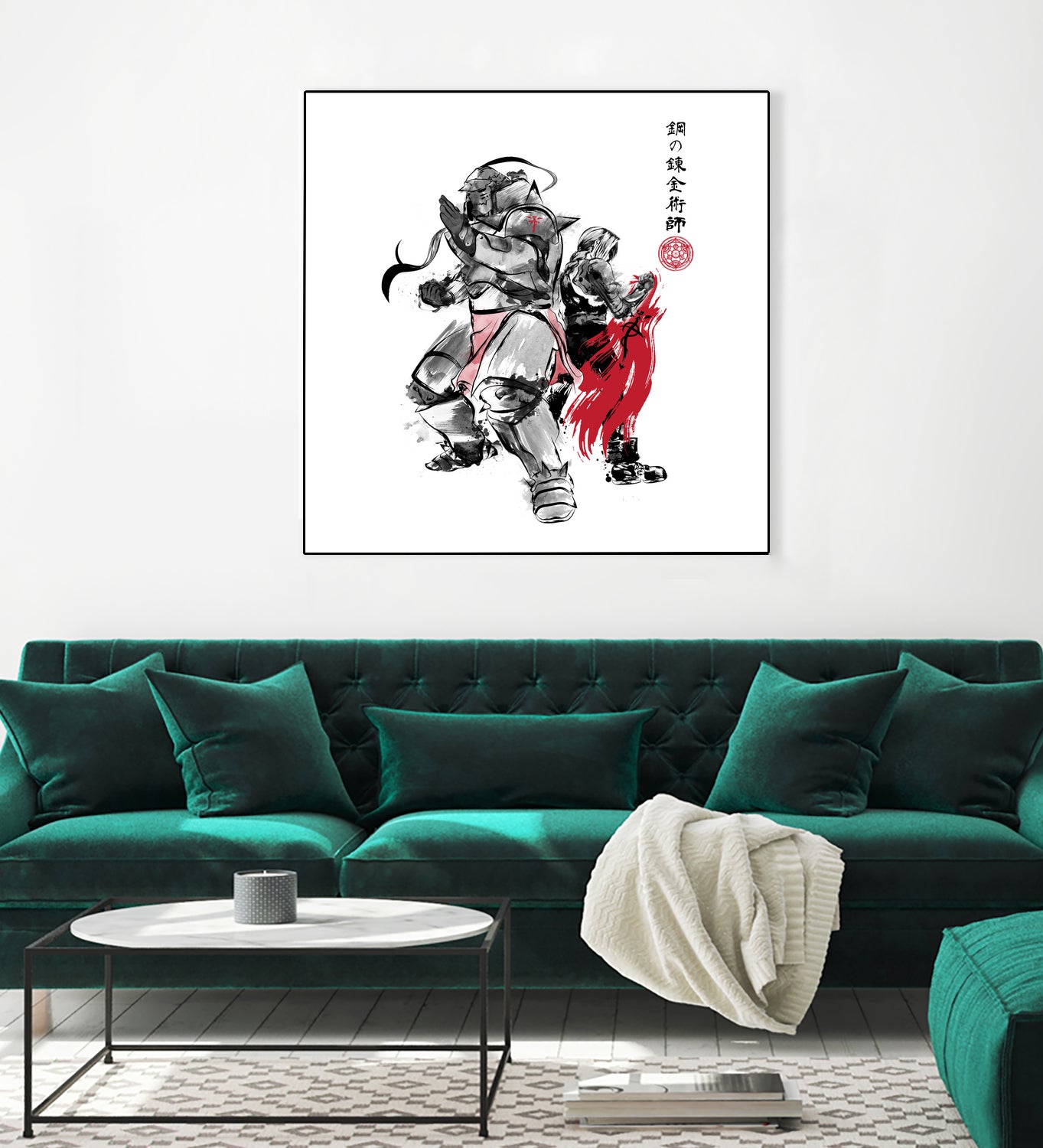 Brotherhood Sumi-e by Antonio Camarena on GIANT ART - white digital painting