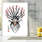 The Deer God Sumi-e by Antonio Camarena on GIANT ART - white digital painting