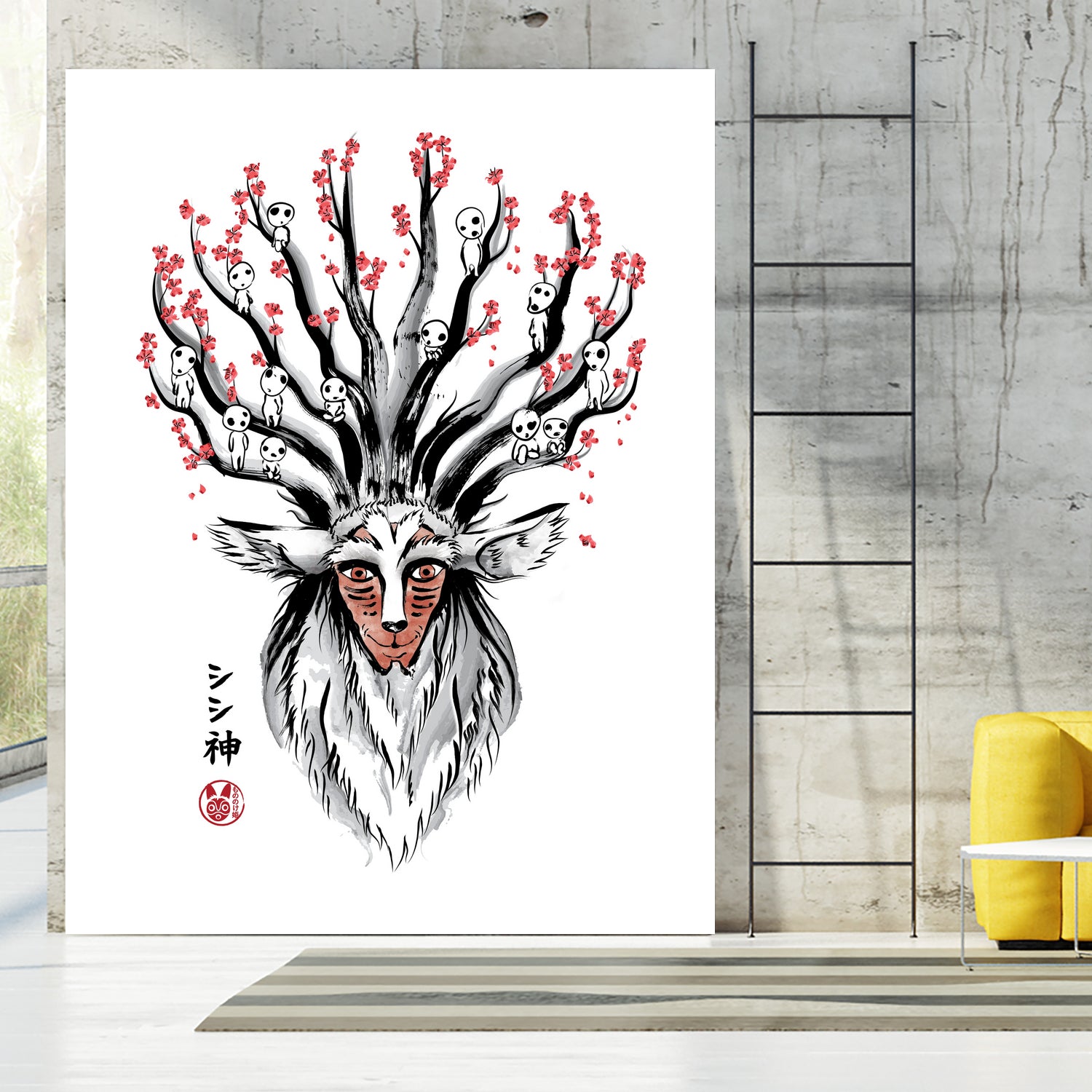 The Deer God Sumi-e by Antonio Camarena on GIANT ART - white digital painting