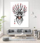 The Deer God Sumi-e by Antonio Camarena on GIANT ART - white digital painting