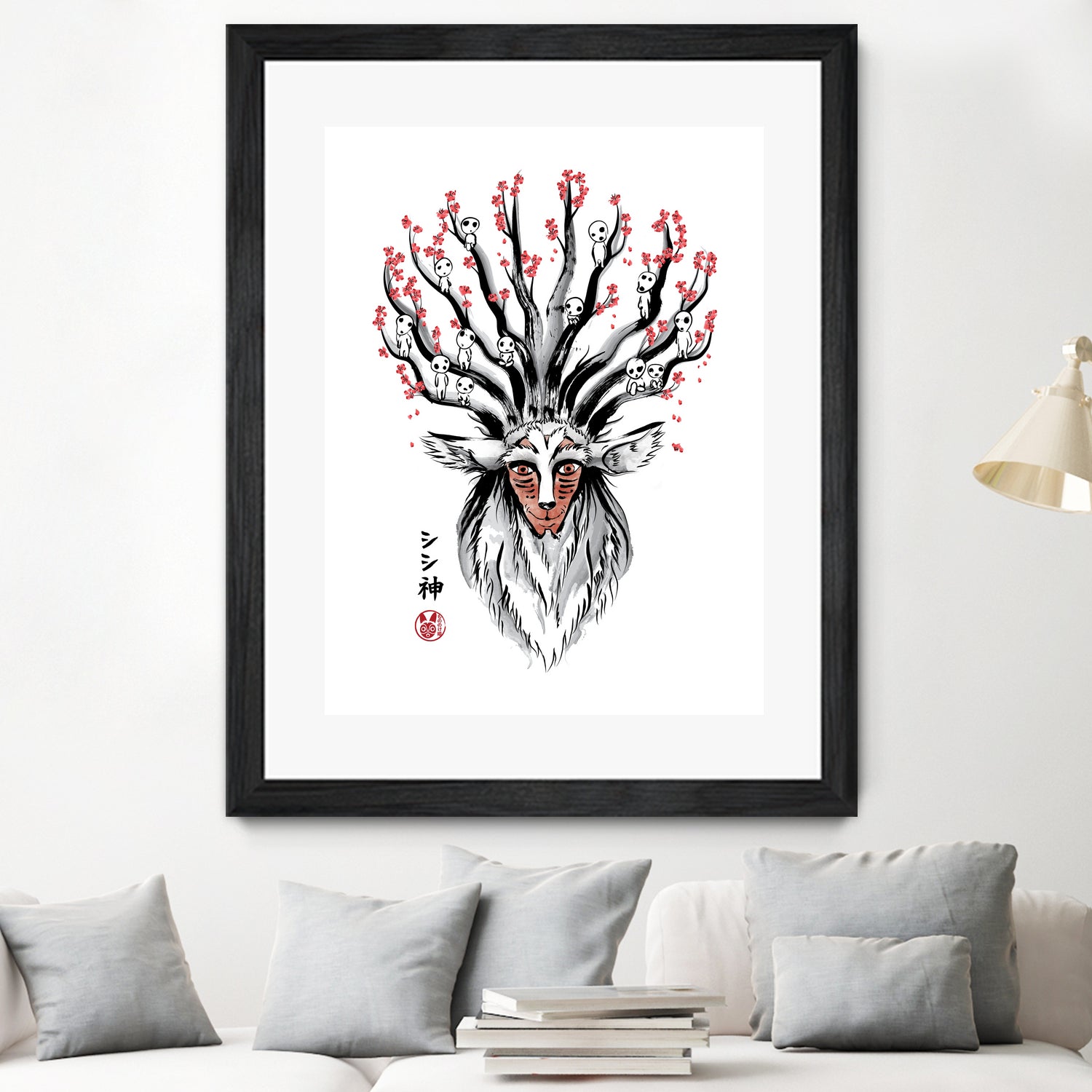 The Deer God Sumi-e by Antonio Camarena on GIANT ART - white digital painting