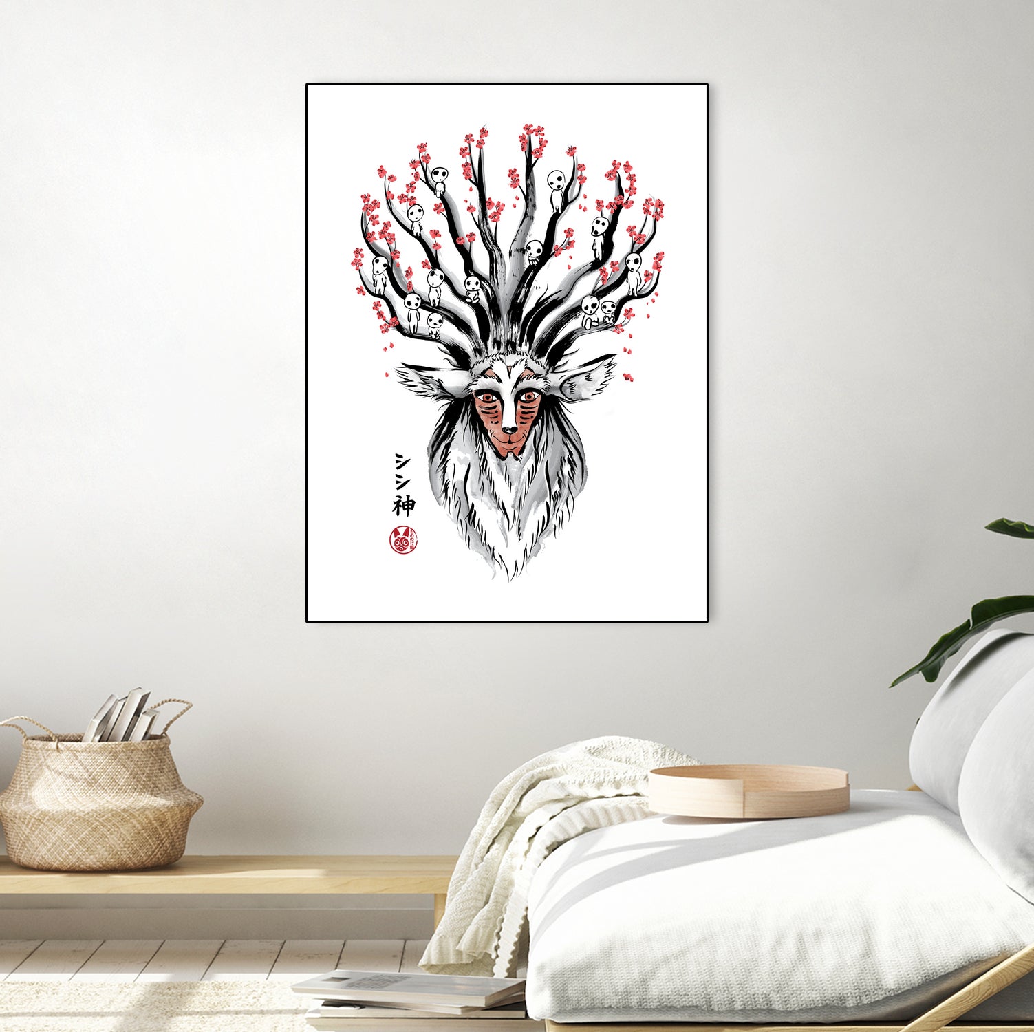 The Deer God Sumi-e by Antonio Camarena on GIANT ART - white digital painting