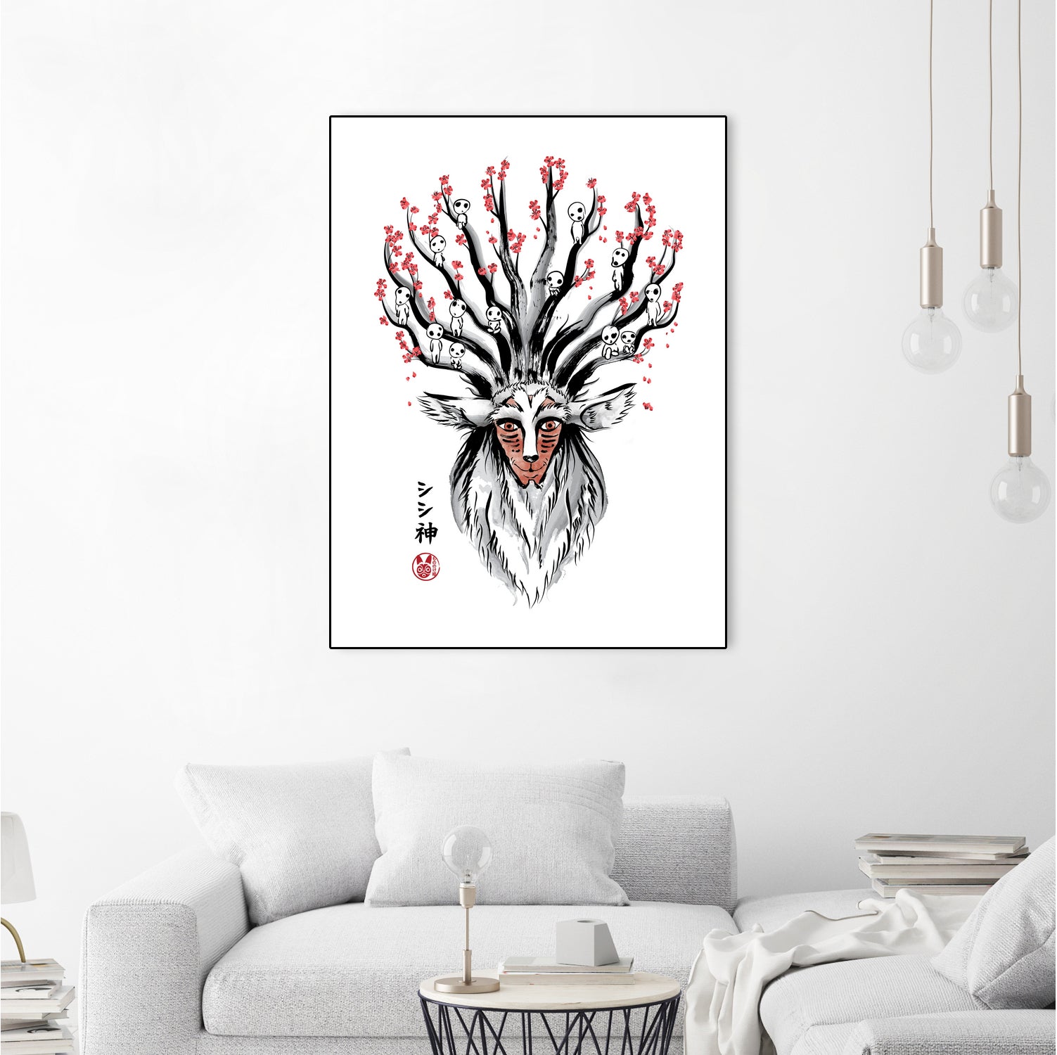 The Deer God Sumi-e by Antonio Camarena on GIANT ART - white digital painting