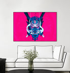 Oni Demon Mask Samurai by Edo Agus Setiawan on GIANT ART - pink photo illustration