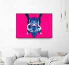 Oni Demon Mask Samurai by Edo Agus Setiawan on GIANT ART - pink photo illustration