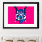 Oni Demon Mask Samurai by Edo Agus Setiawan on GIANT ART - pink photo illustration