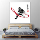 Star Warrior Sumi-e by Antonio Camarena on GIANT ART - white digital painting