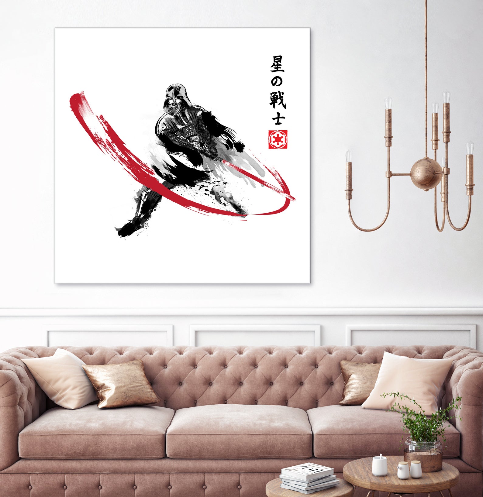 Star Warrior Sumi-e by Antonio Camarena on GIANT ART - white digital painting