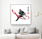 Star Warrior Sumi-e by Antonio Camarena on GIANT ART - white digital painting