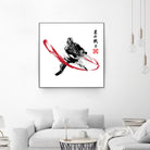 Star Warrior Sumi-e by Antonio Camarena on GIANT ART - white digital painting