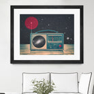 Space Radio by Victor Vercesi on GIANT ART - blue digital drawing