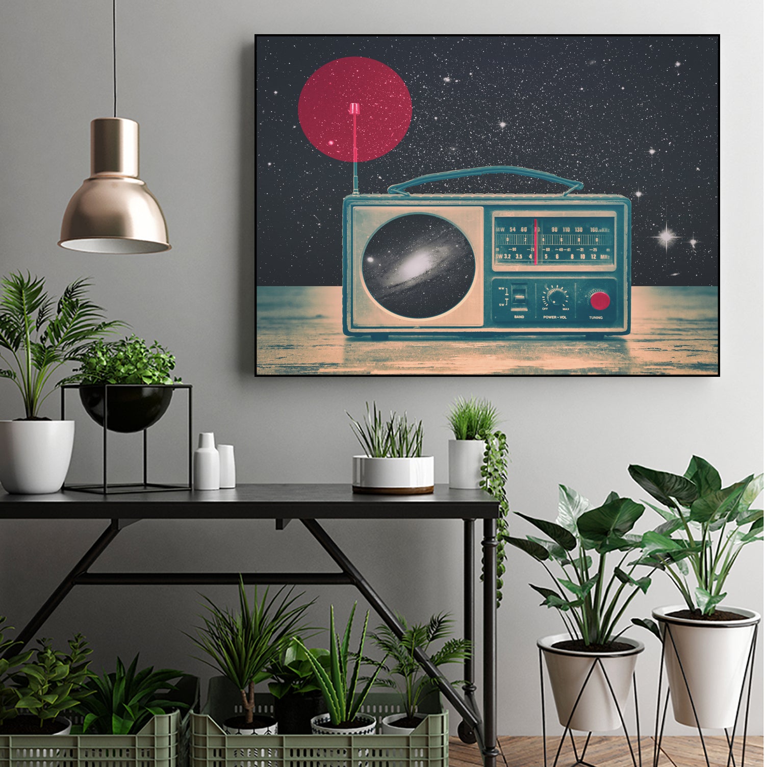 Space Radio by Victor Vercesi on GIANT ART - blue digital drawing