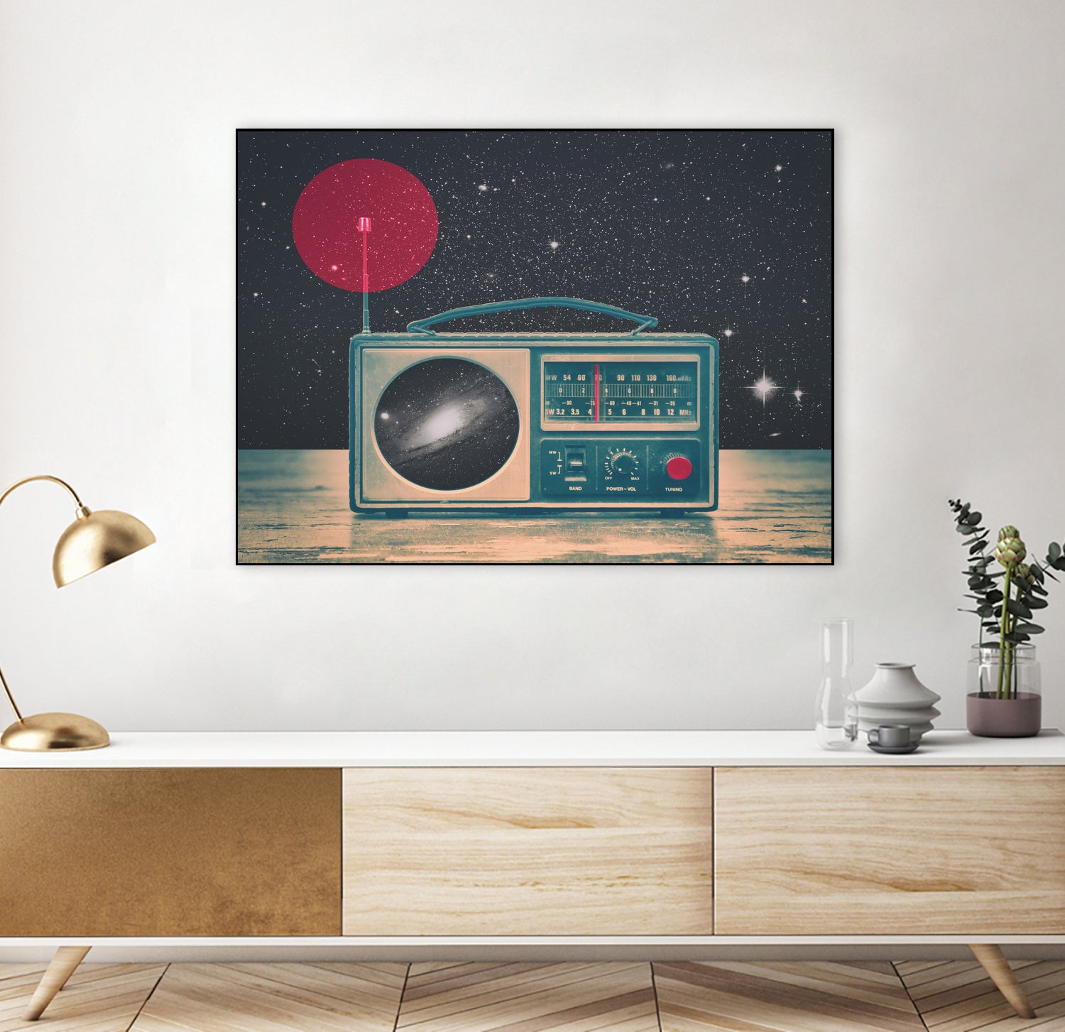 Space Radio by Victor Vercesi on GIANT ART - blue digital drawing