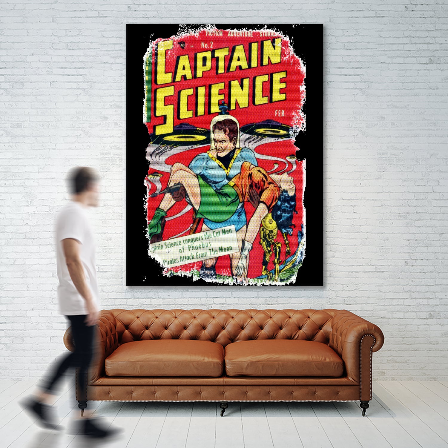 Torn Comic book cover | Retro| Science hero | Vintage by TULIO ALMEIDA on GIANT ART - red digital drawing