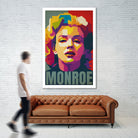 Marilyn Monroe Pop Art by Adam Khabibi on GIANT ART - red digital drawing