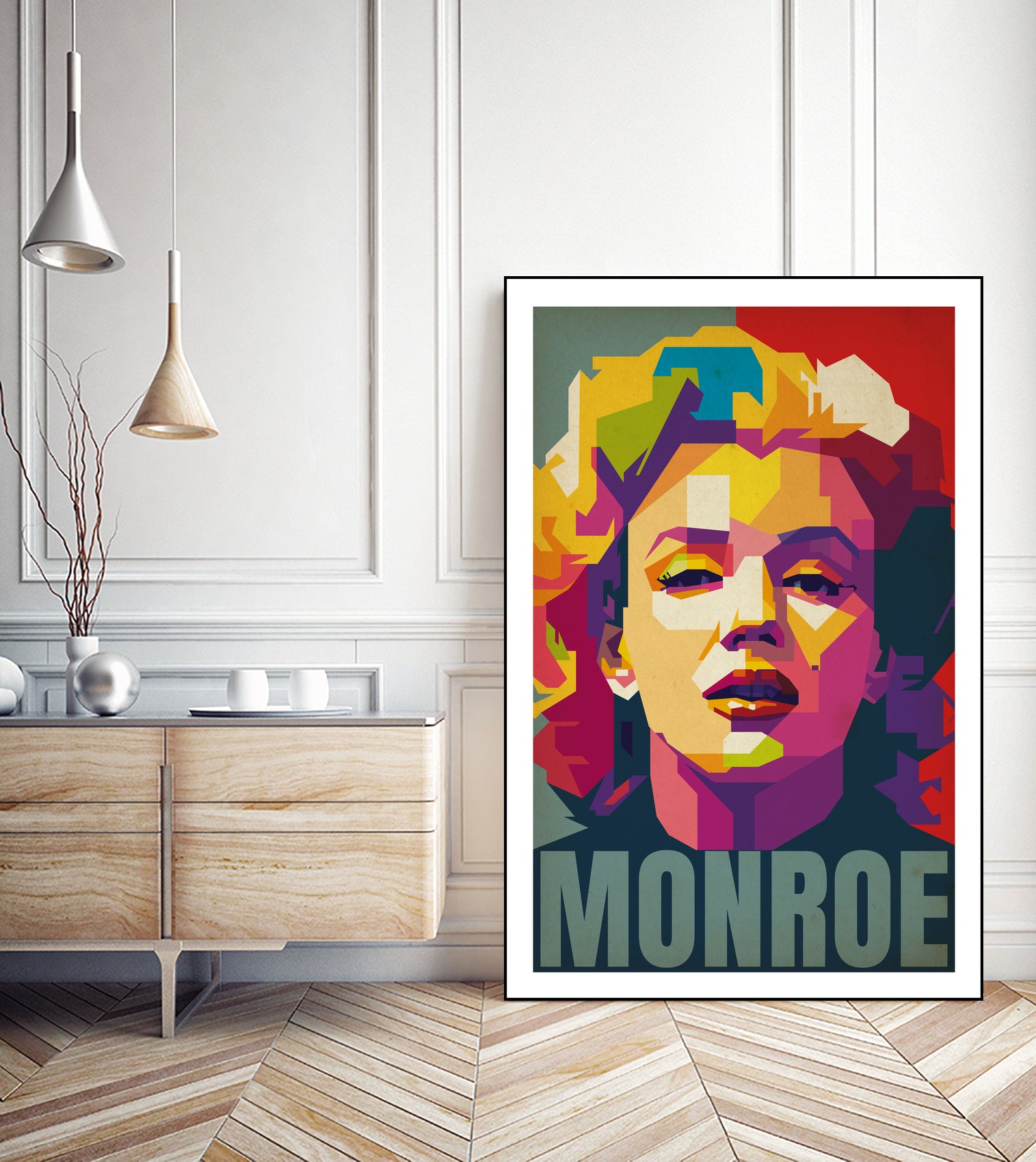 Marilyn Monroe Pop Art by Adam Khabibi on GIANT ART - red digital drawing