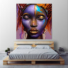 African by Faruk Soyarat on GIANT ART - blue digital painting