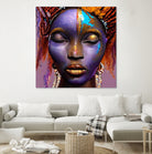 African by Faruk Soyarat on GIANT ART - blue digital painting