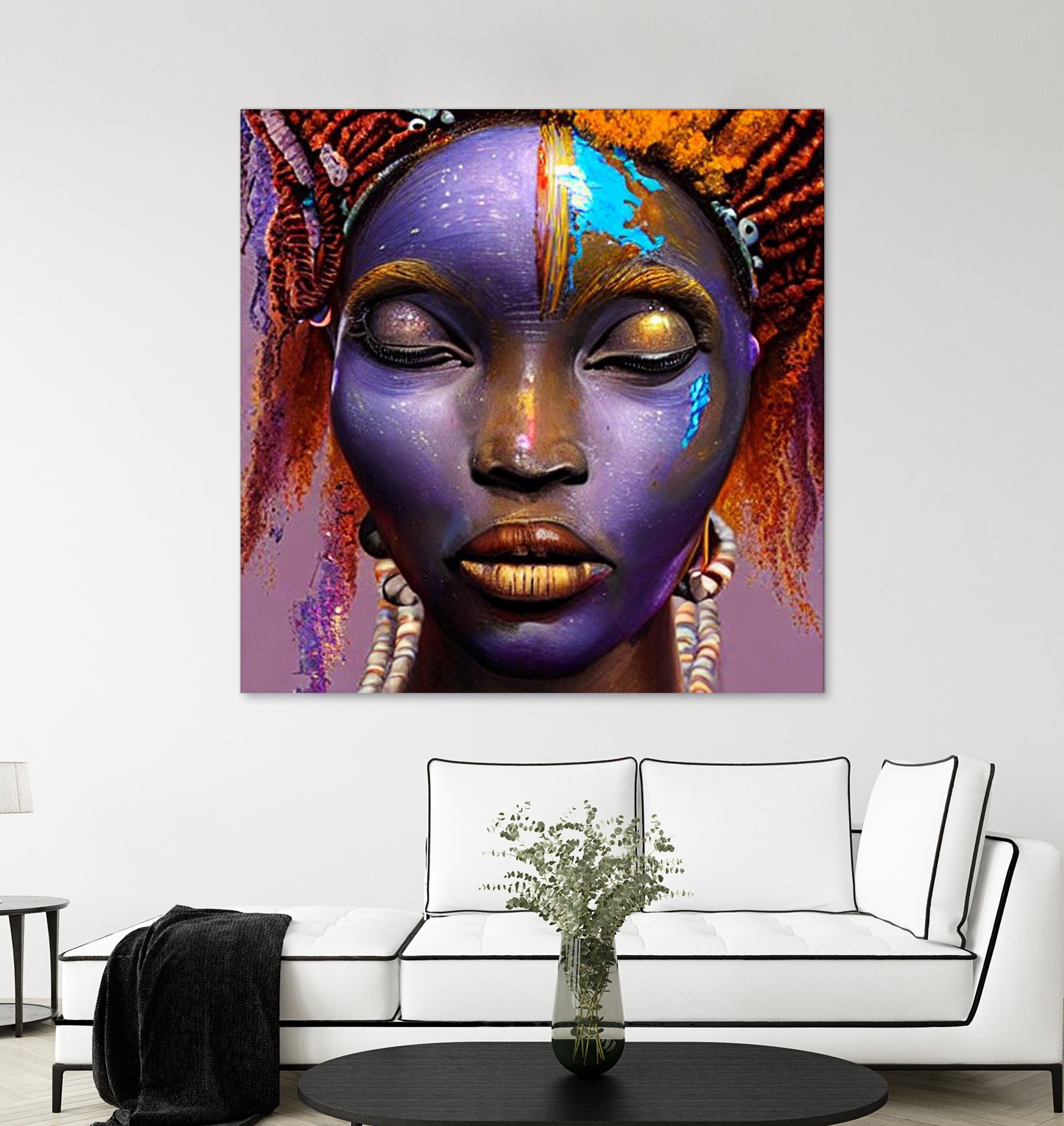 African by Faruk Soyarat on GIANT ART - blue digital painting