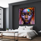 African by Faruk Soyarat on GIANT ART - blue digital painting