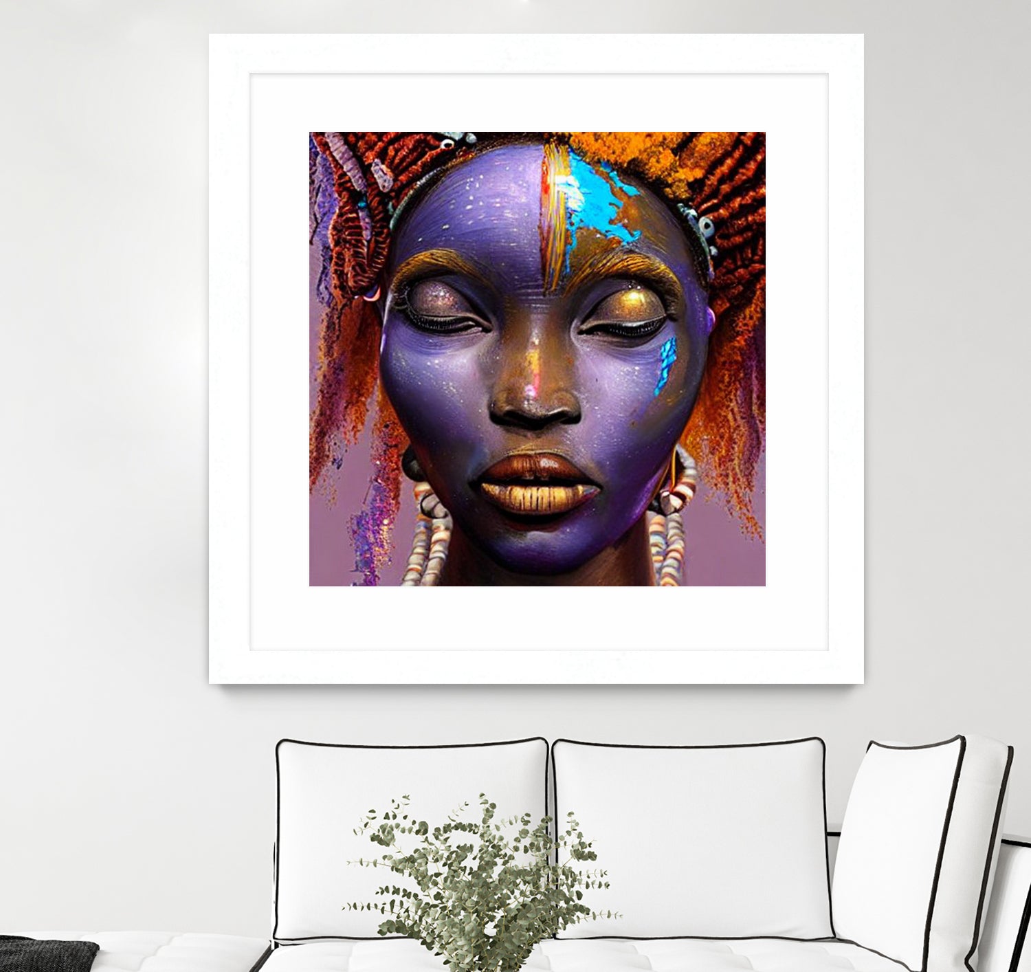 African by Faruk Soyarat on GIANT ART - blue digital painting